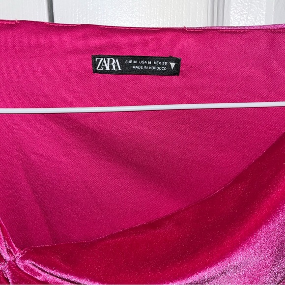 Zara Pink Velvet Bodysuit - Picture 2 of 4